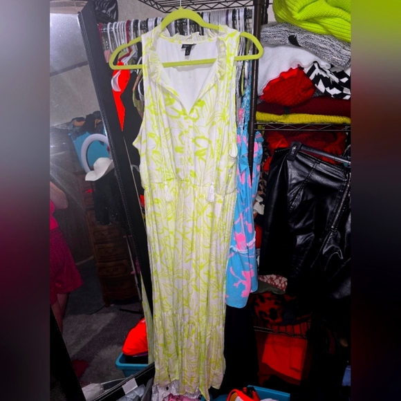 ⚘️NWOT TORRID 2x Midi Wash Gauze Tiered Dress - Picture 3 of 5